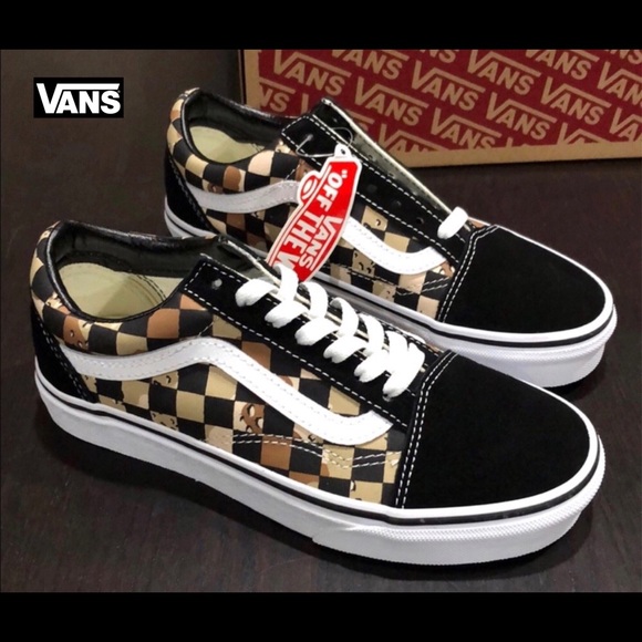 vans camo checkerboard